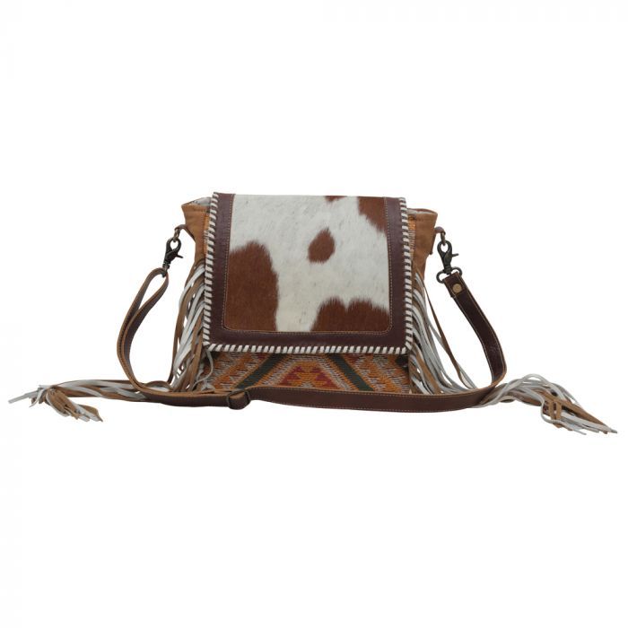 Myra Spotted Mocha Shoulder Bag