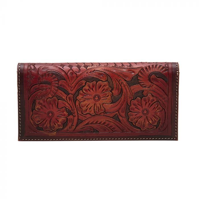 Myra Zipper Red Wallet