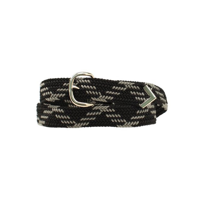 Nocona Braided Belt - Black/Grey