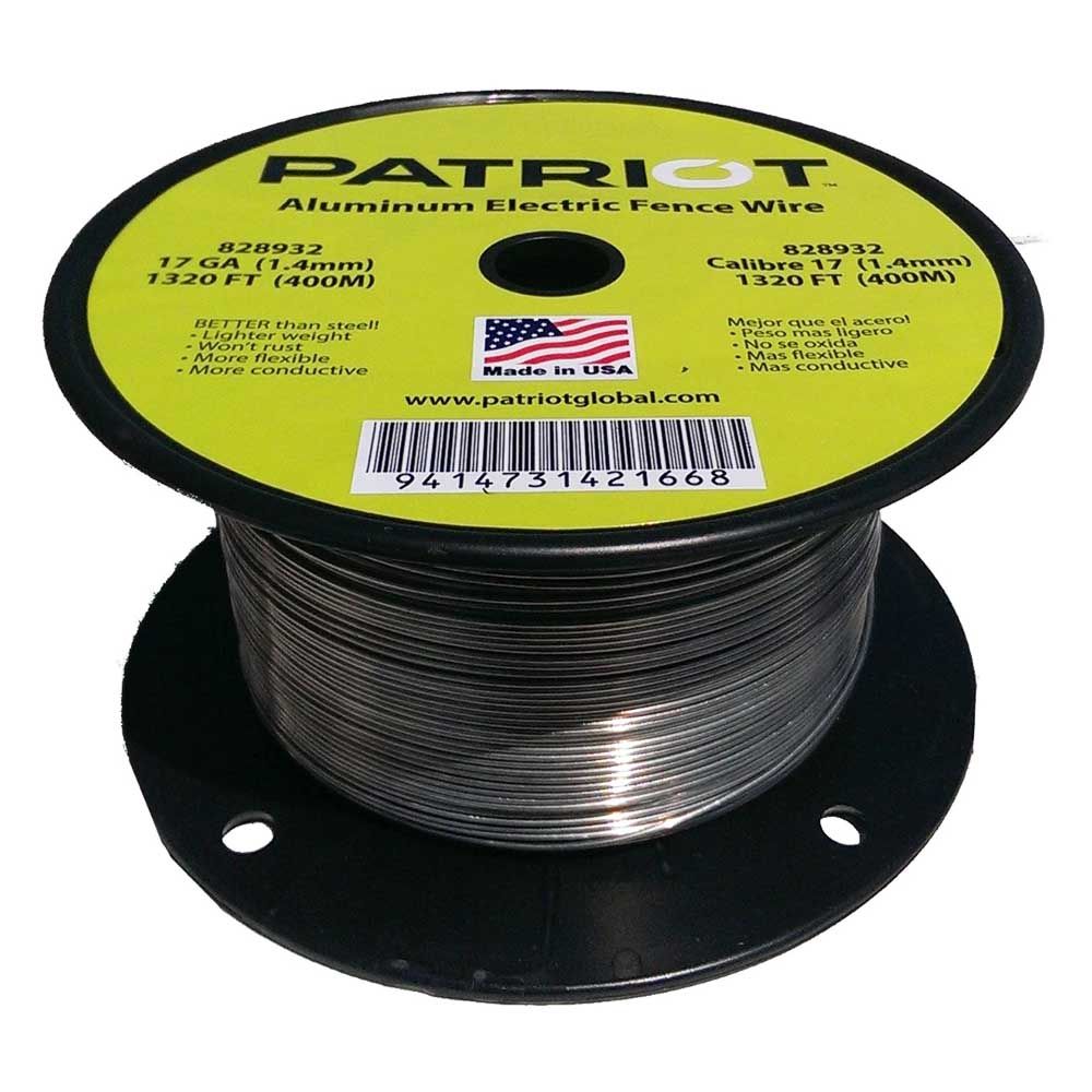 Patriot Aluminum Electric Fence Wire 17 GA 1320 FT