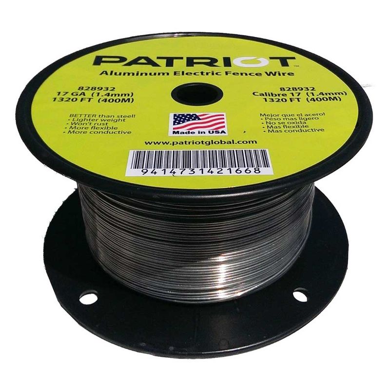 Patriot Aluminum Electric Fence Wire 17 GA 1320 FT