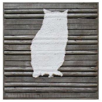 Owl on Wood Lath
