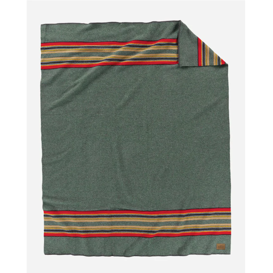 Pendleton Yakima Camp Queen Blanket - Green Heather