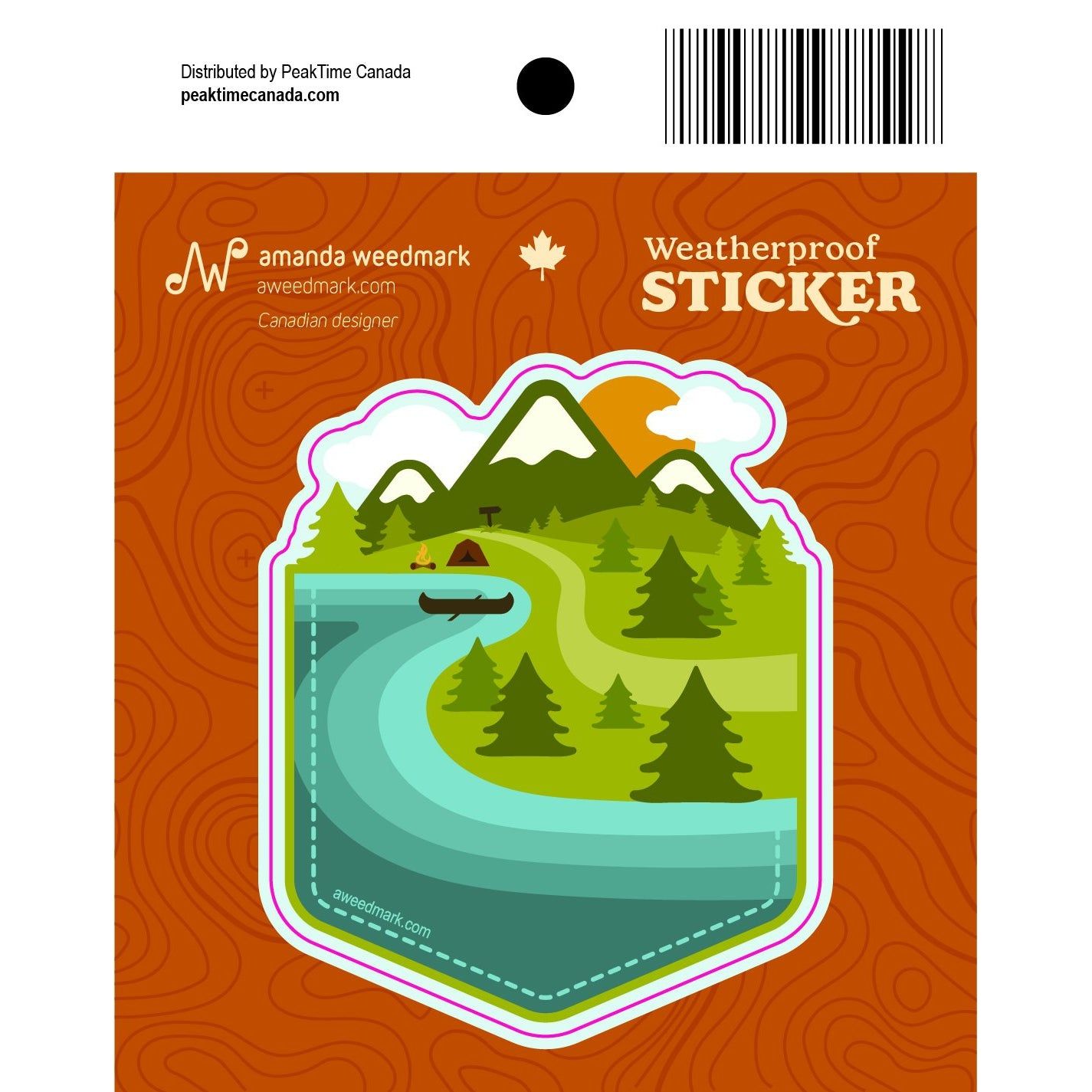 Peak Time Trading Adventure Pocket Sticker