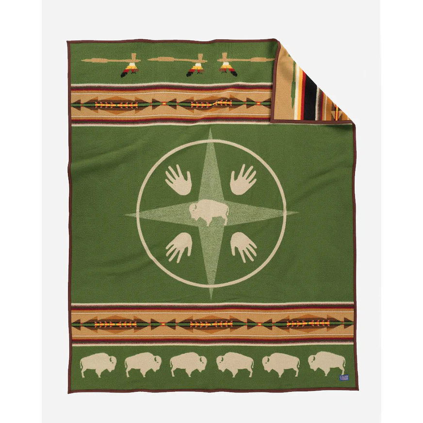 Pendleton Big Medicine Twin Blanket - Chive