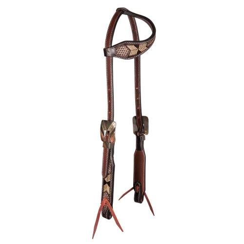Professional Choice Chocolate Arrowhead Single Ear Headstall