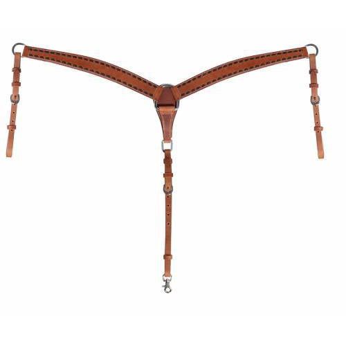 Professional's Choice Breast Collar - Brown Buckstitch