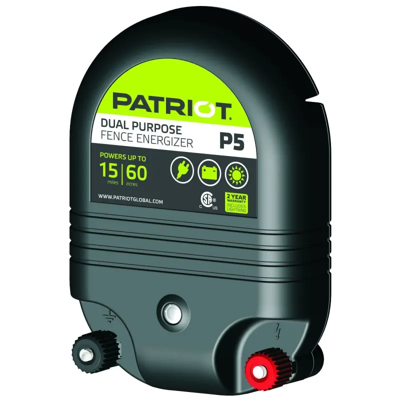 Patriot P5 Fence Charger 110V