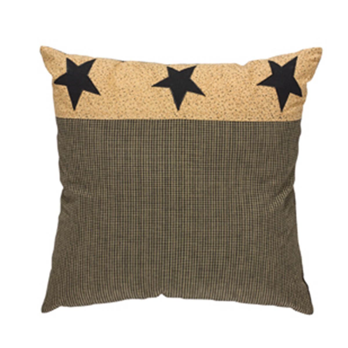 Primitive Star 16" Pillow Set Feather Down Insert