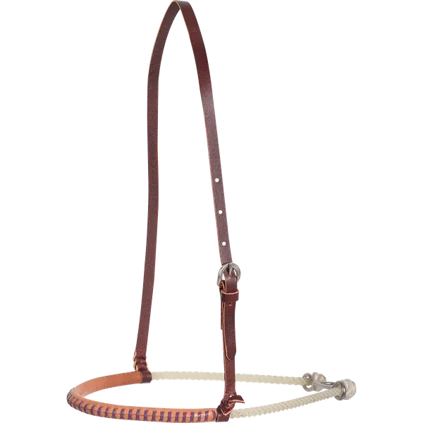 Noseband Single Rope Leather Covered Color Lace Purple