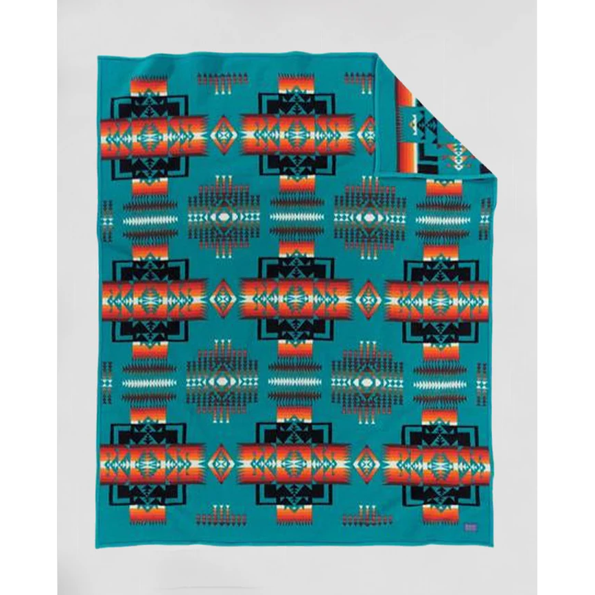 Pendleton Chief Joseph Twin Blanket - Turquoise