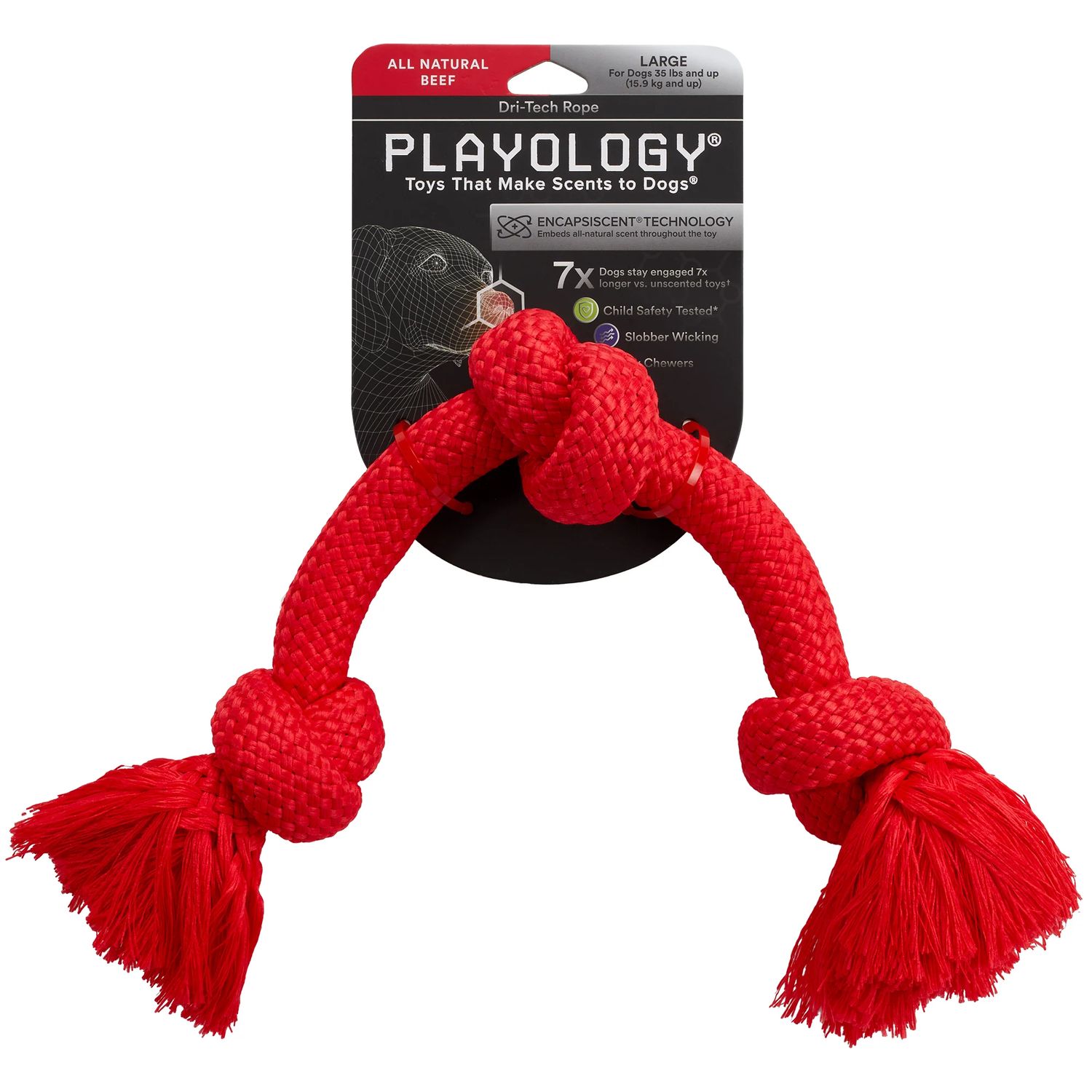 Playology Dri-Tech Beef Rope - Large