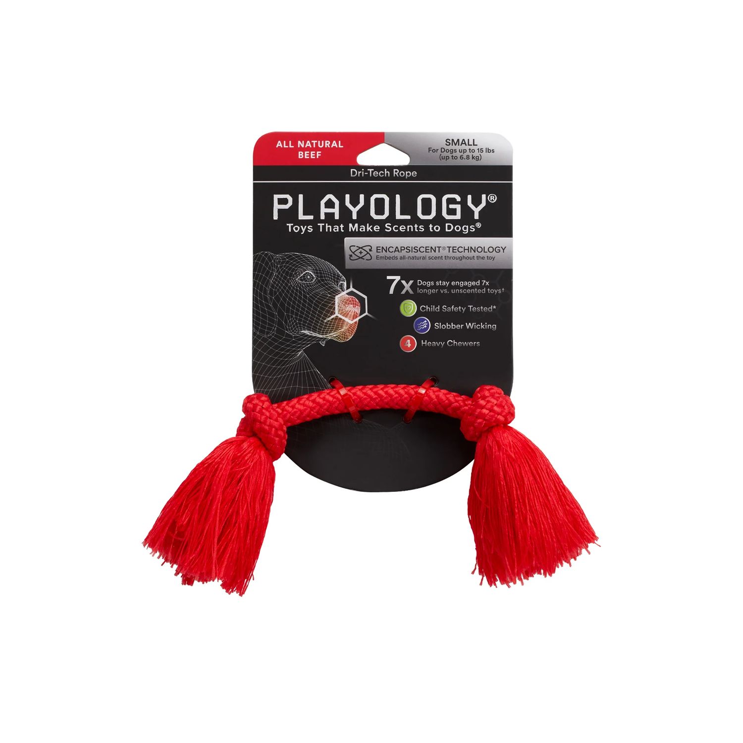 Playology Dri-Tech Beef Rope - Small