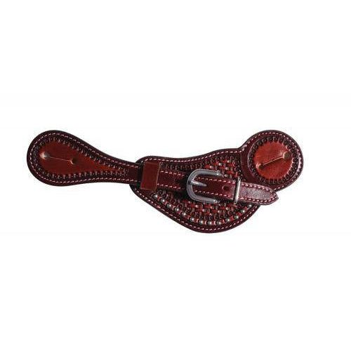 Professional's Choice Dotted Buckaroo Basket Spur Strap Chestnut