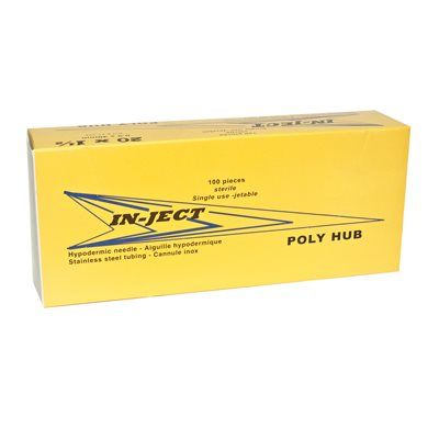 Poly Hub Needle 20G x 1" Box 100