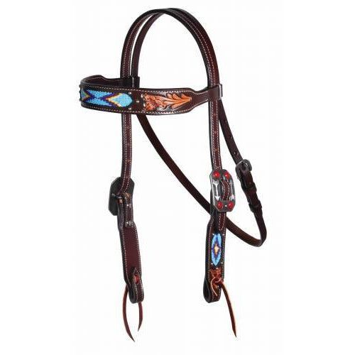 Professional's Choice Browband Beaded Dark Headstall