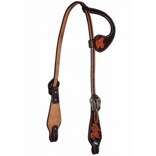 Professional's Choice Single Floral Chocolate Headstall