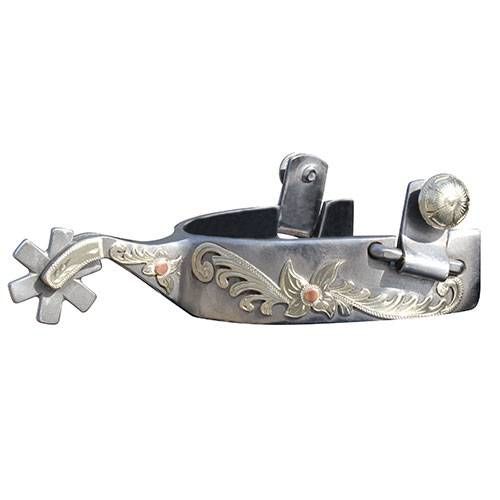 Professional's Choice Silver 6 Pt Rowel Spurs