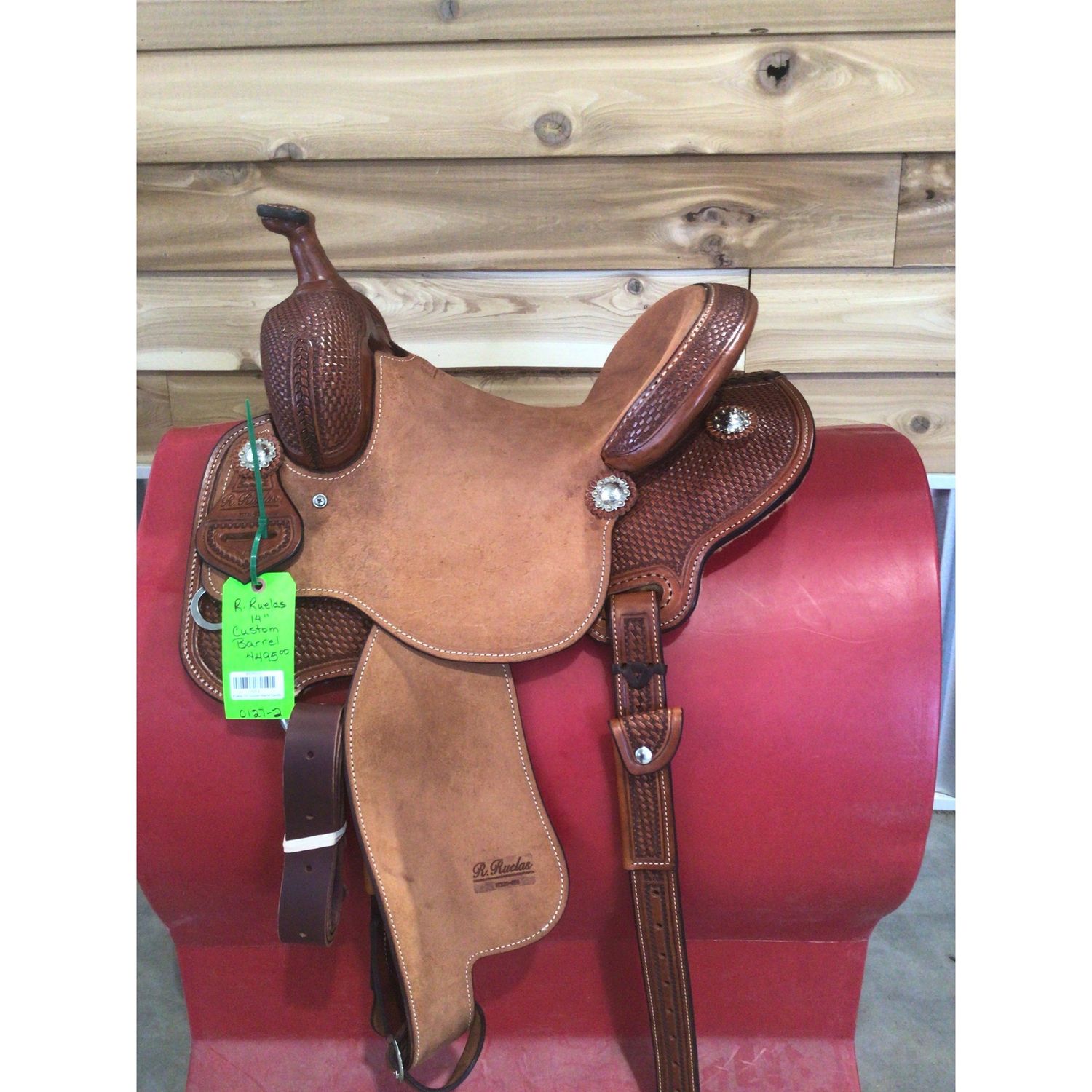 R. Ruelas 14" Custom Barrel Saddle-2