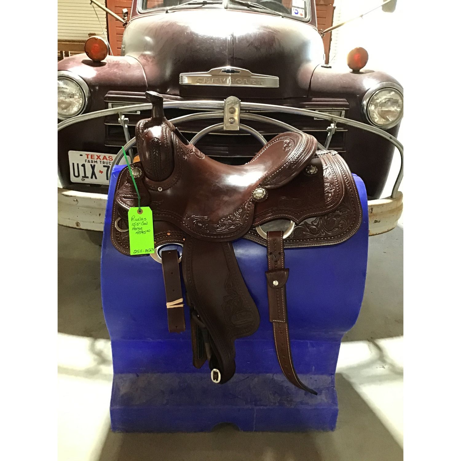 R. Ruelas 15.5" Custom Cowhorse Saddle - 2511-0023