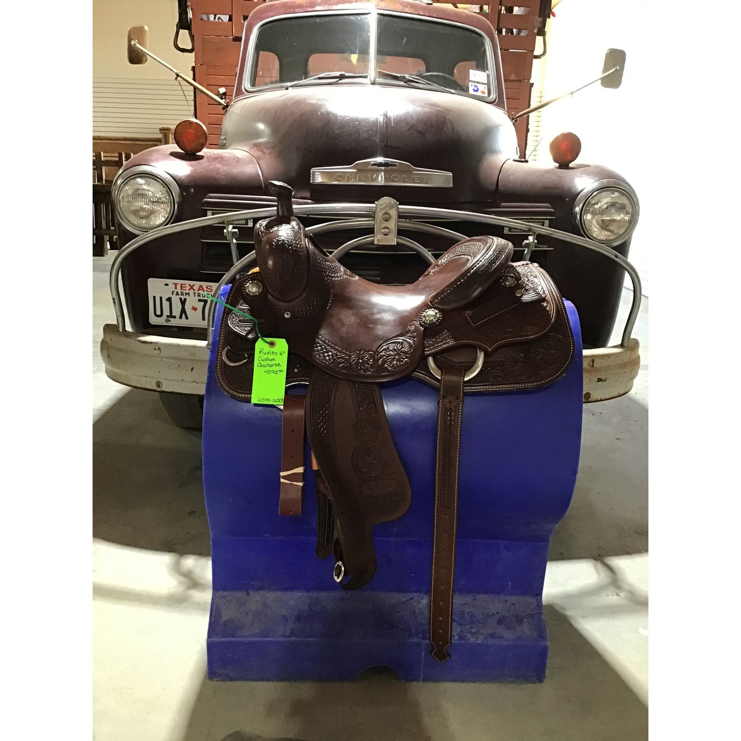 R. Ruelas 16" Custom Cowhorse Saddle - 2543-0023