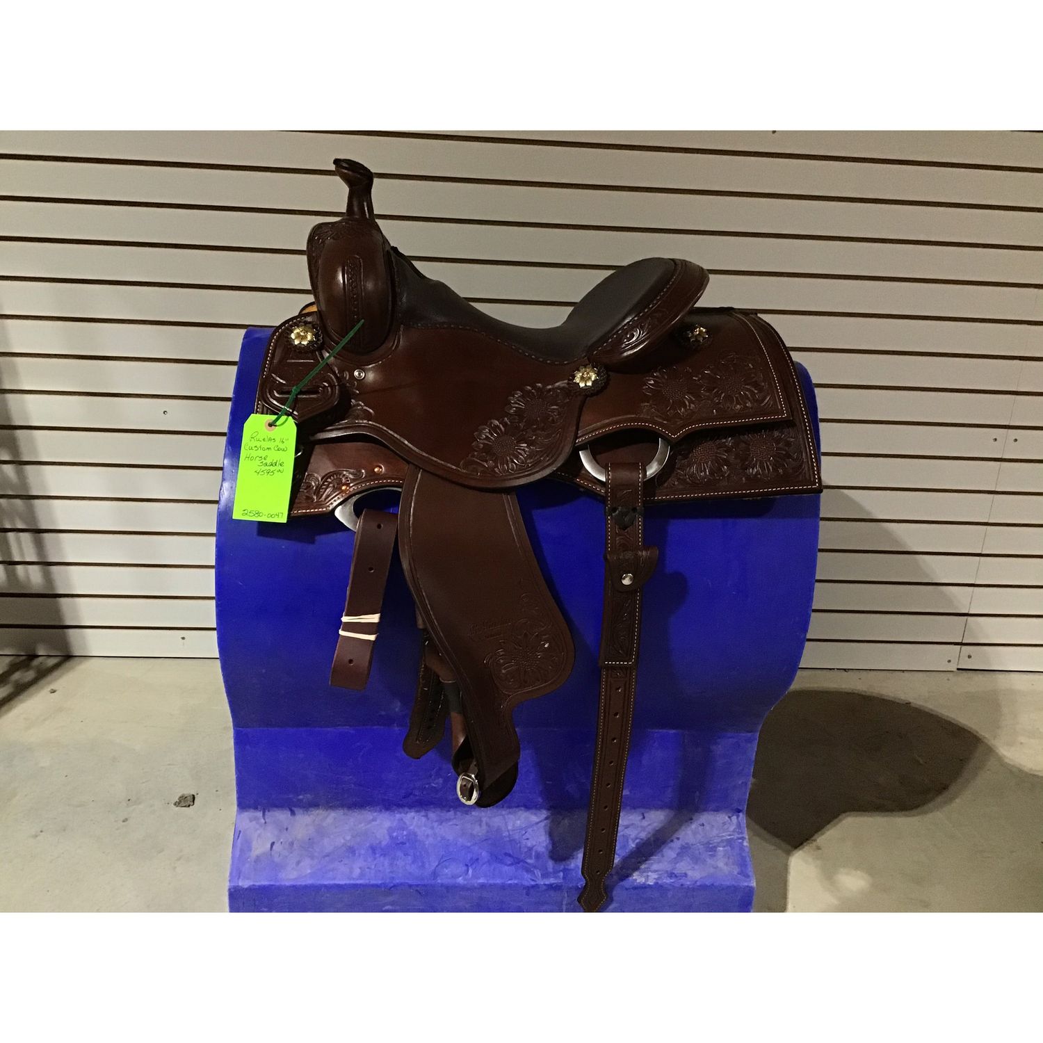 R. Ruelas 16" Custom Cowhorse Saddle - 2580-0047
