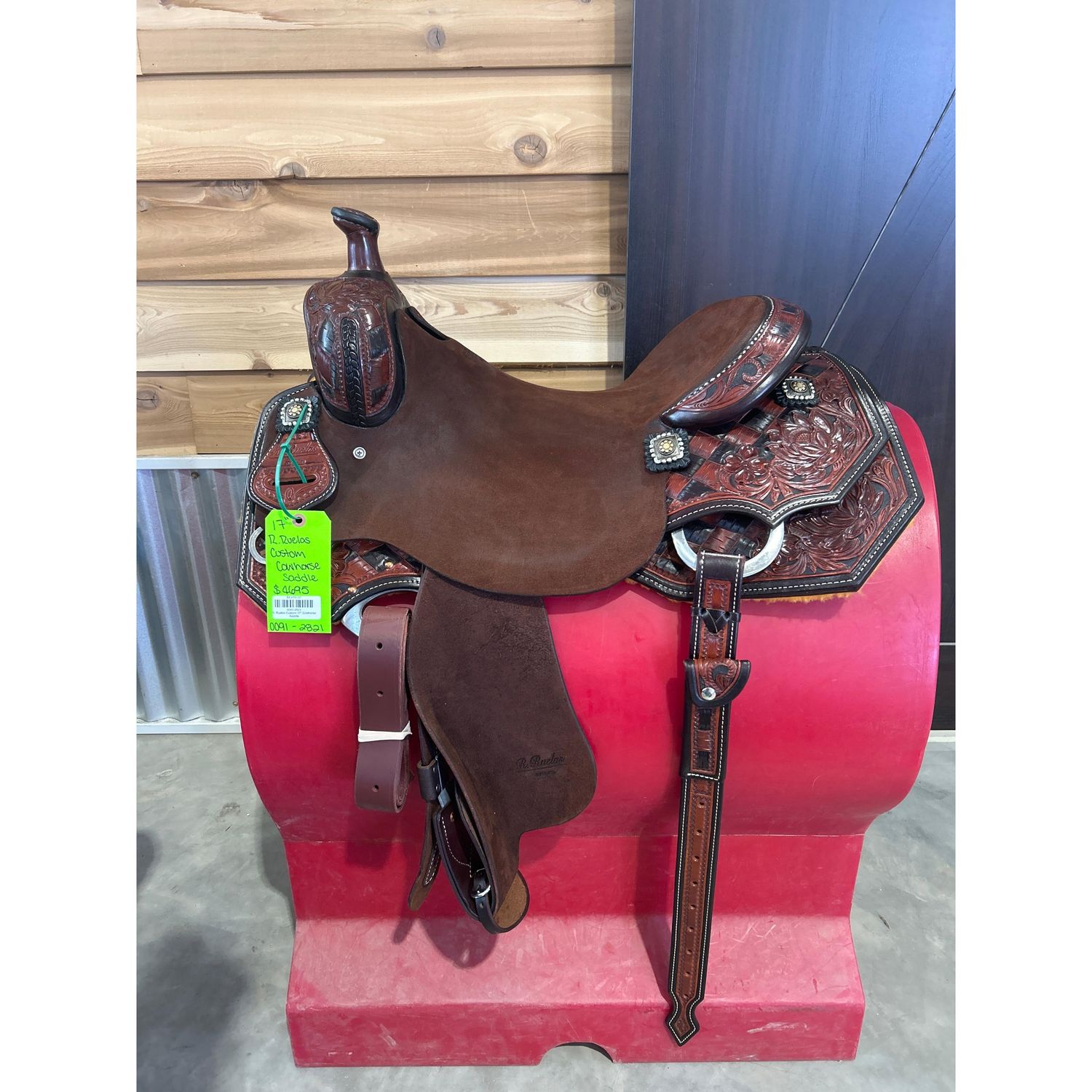 R. Ruelas Custom 17" Cowhorse Saddle