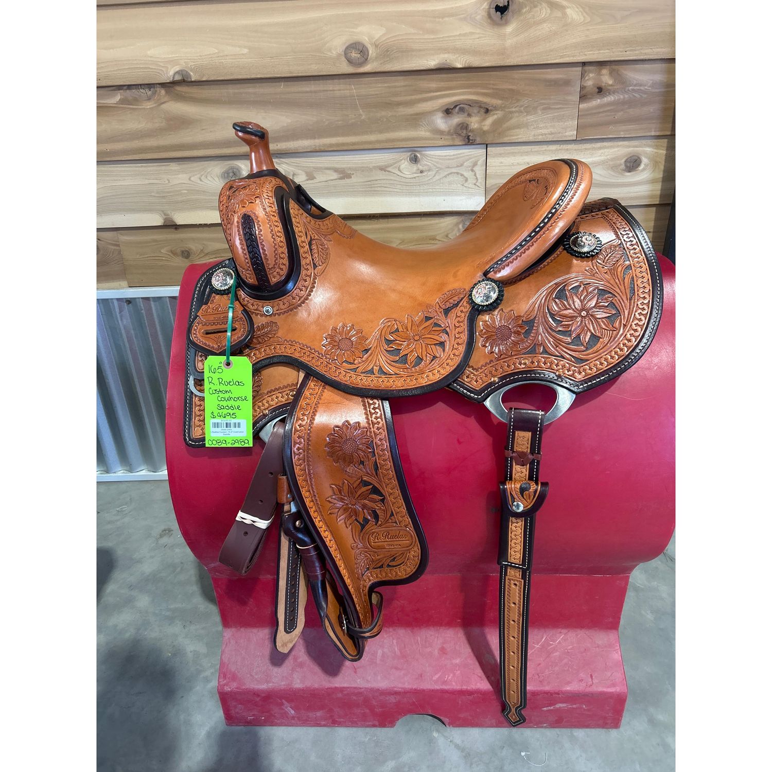 R.Ruelas Custom 16.5" Cowhorse Saddle-1
