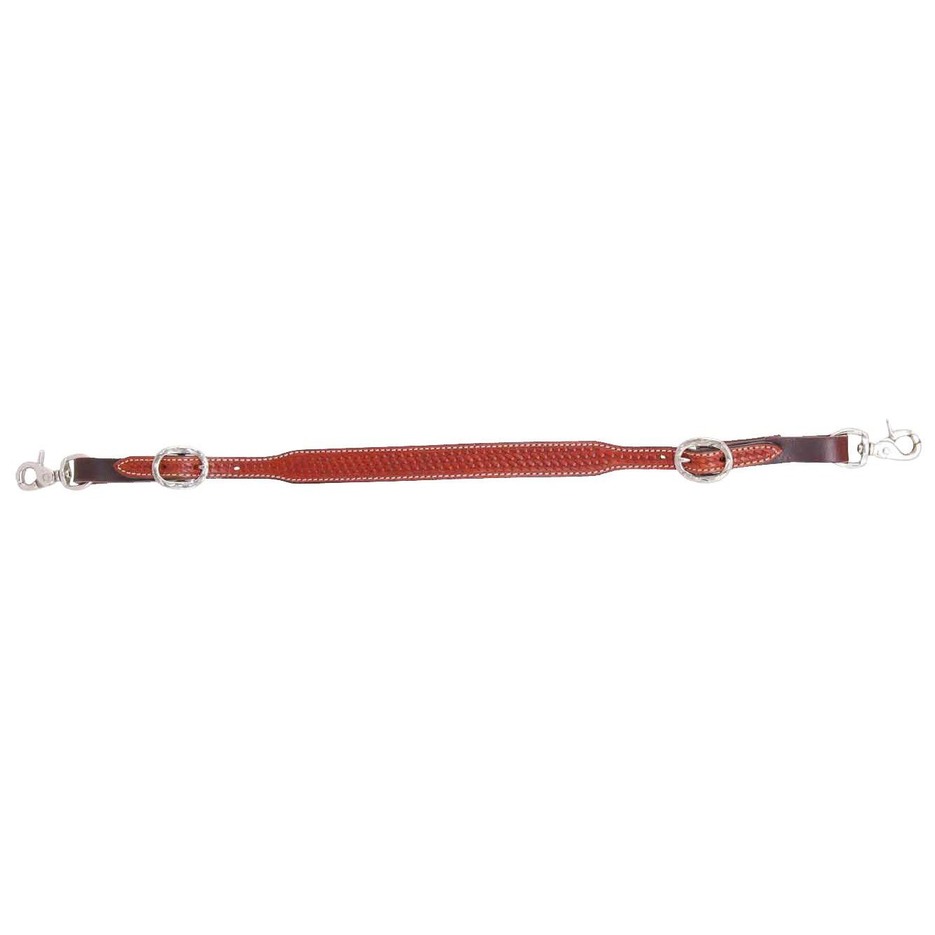 Rafter T Wither Strap w/Basket Tooling Chestnut Finish