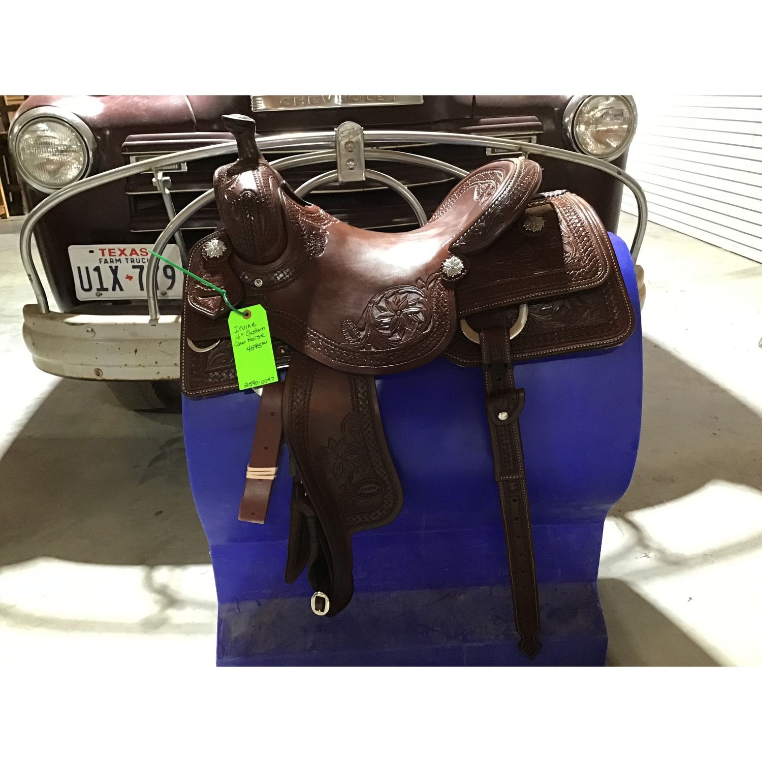 R. Ruelas 16" Custom Cowhorse Saddle - 2590-0047