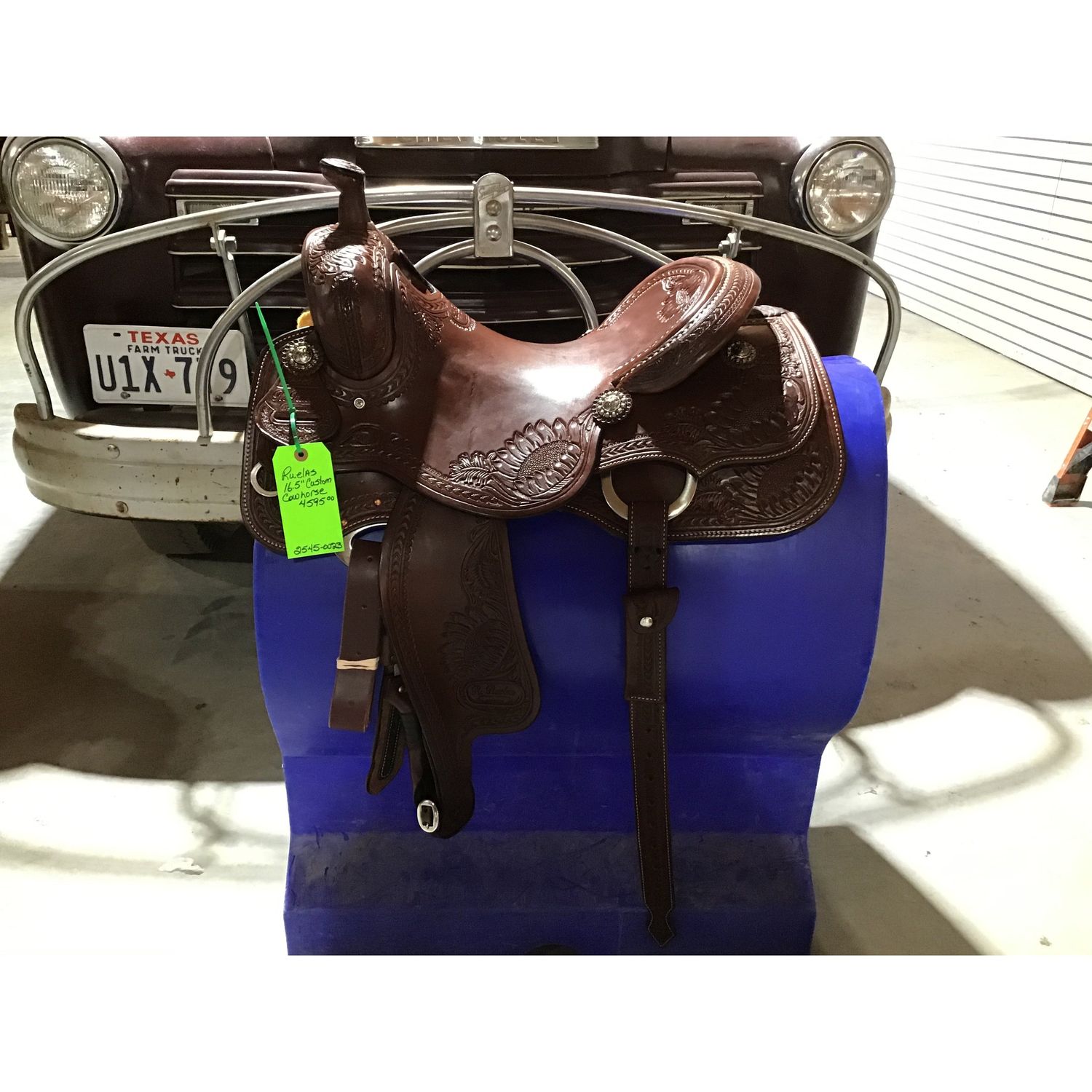 R. Ruelas 16.5" Custom Cowhorse Saddle - 2545-0023