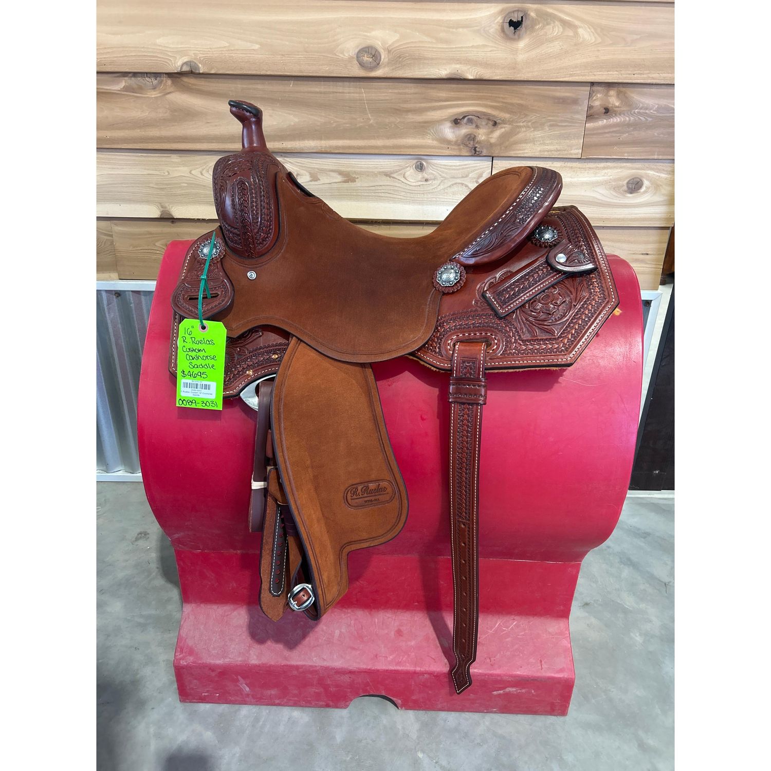 R. Ruelas Custom 16" Cowhorse Saddle-5
