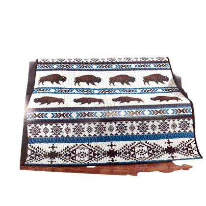 Quilt Throw 50 x 60 Buffalo