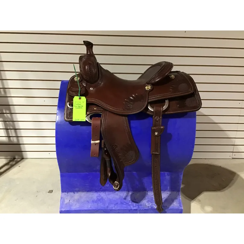 R. Ruelas 16" Custom Cowhorse Saddle - 2588-0047