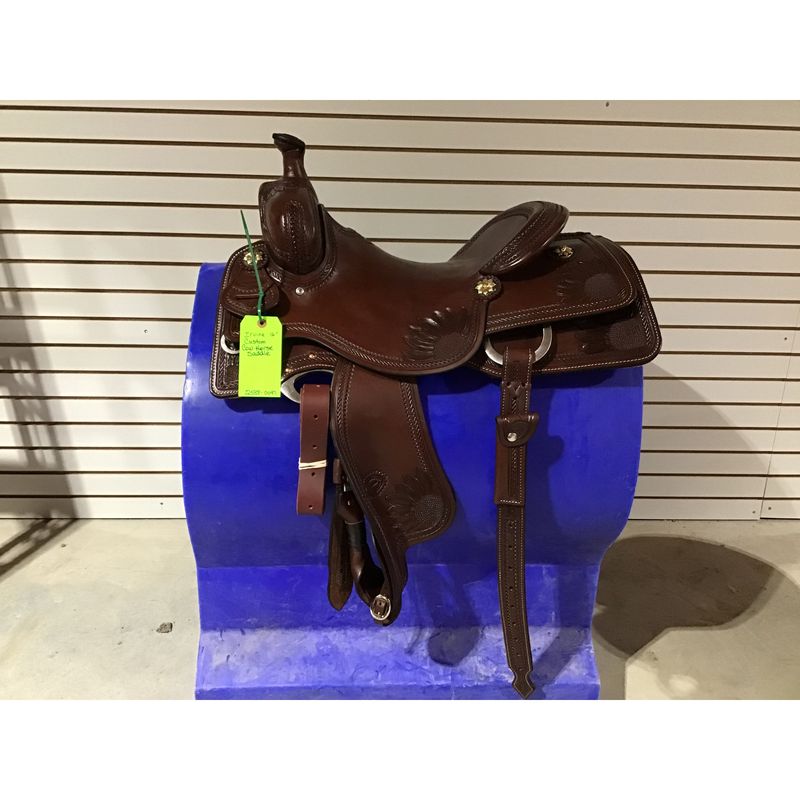 R. Ruelas 16" Custom Cowhorse Saddle - 2588-0047