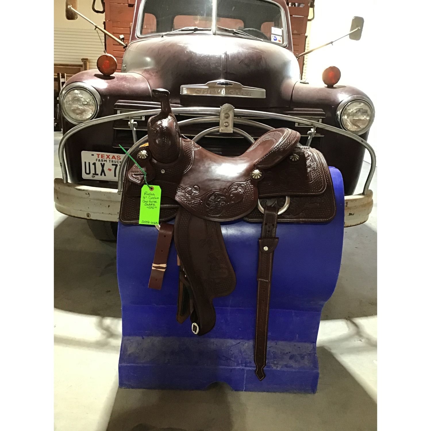 R. Ruelas 16" Custom Ranch Cutting Saddle - 2558-0023