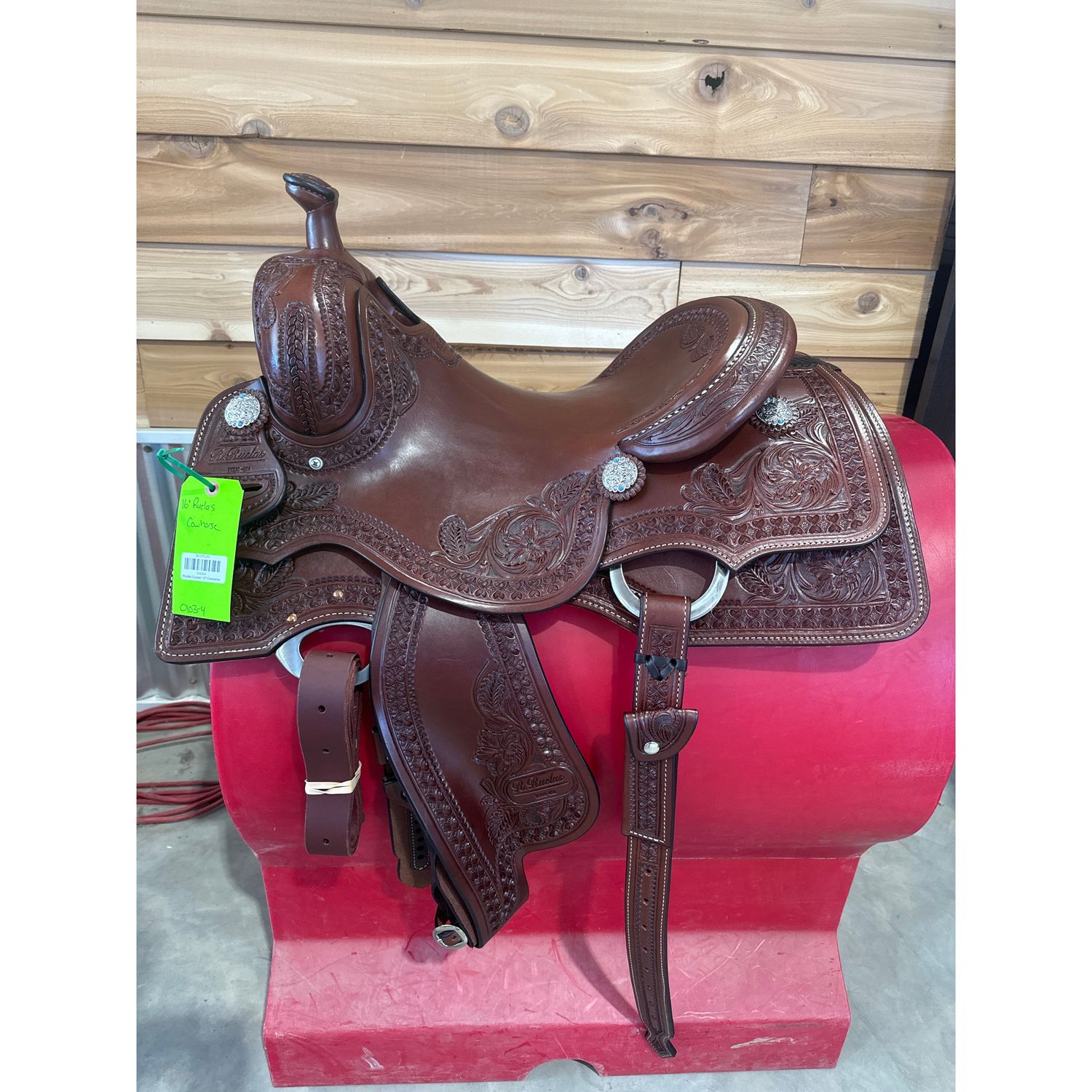 R. Ruelas Custom 16" Cowhorse Saddle-3