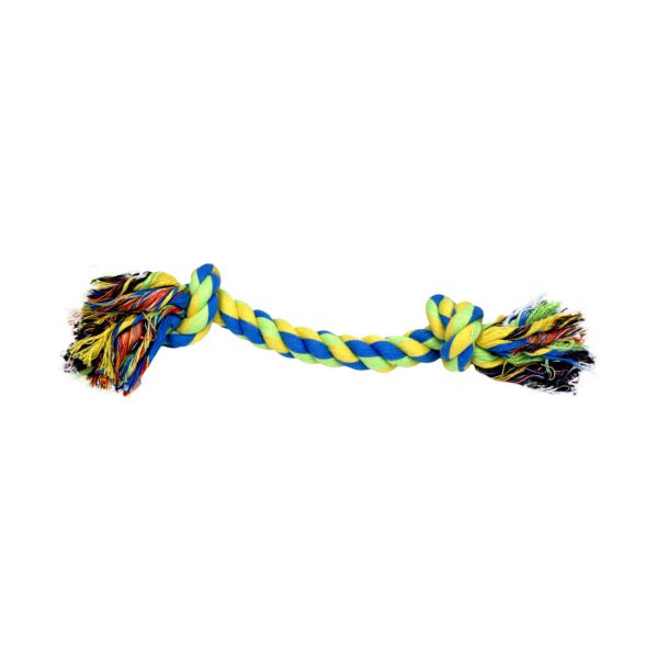 Rascals 9" Med 2 Knot Rope Tug-Yellow