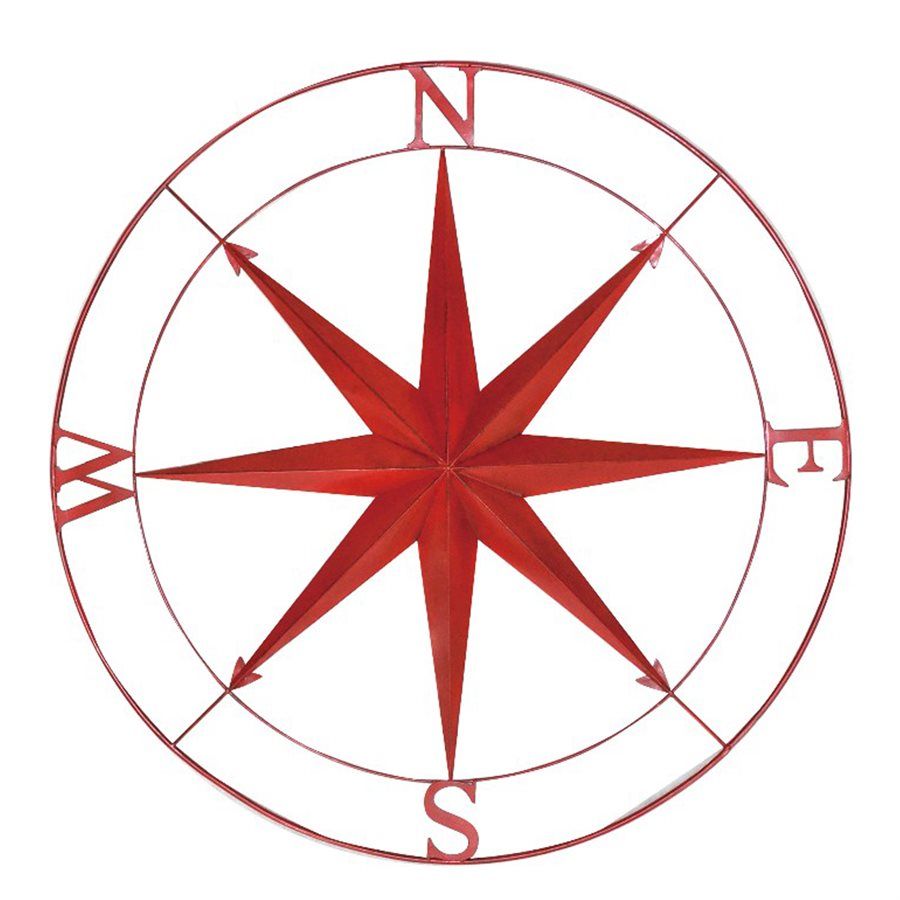 Red Compass 36"
