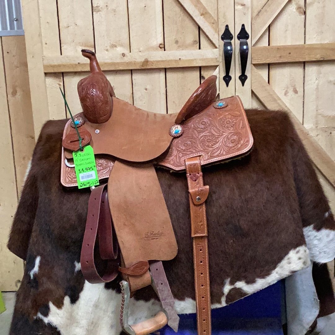 R. Ruelas 14" Custom Barrel Saddle - 2415-127