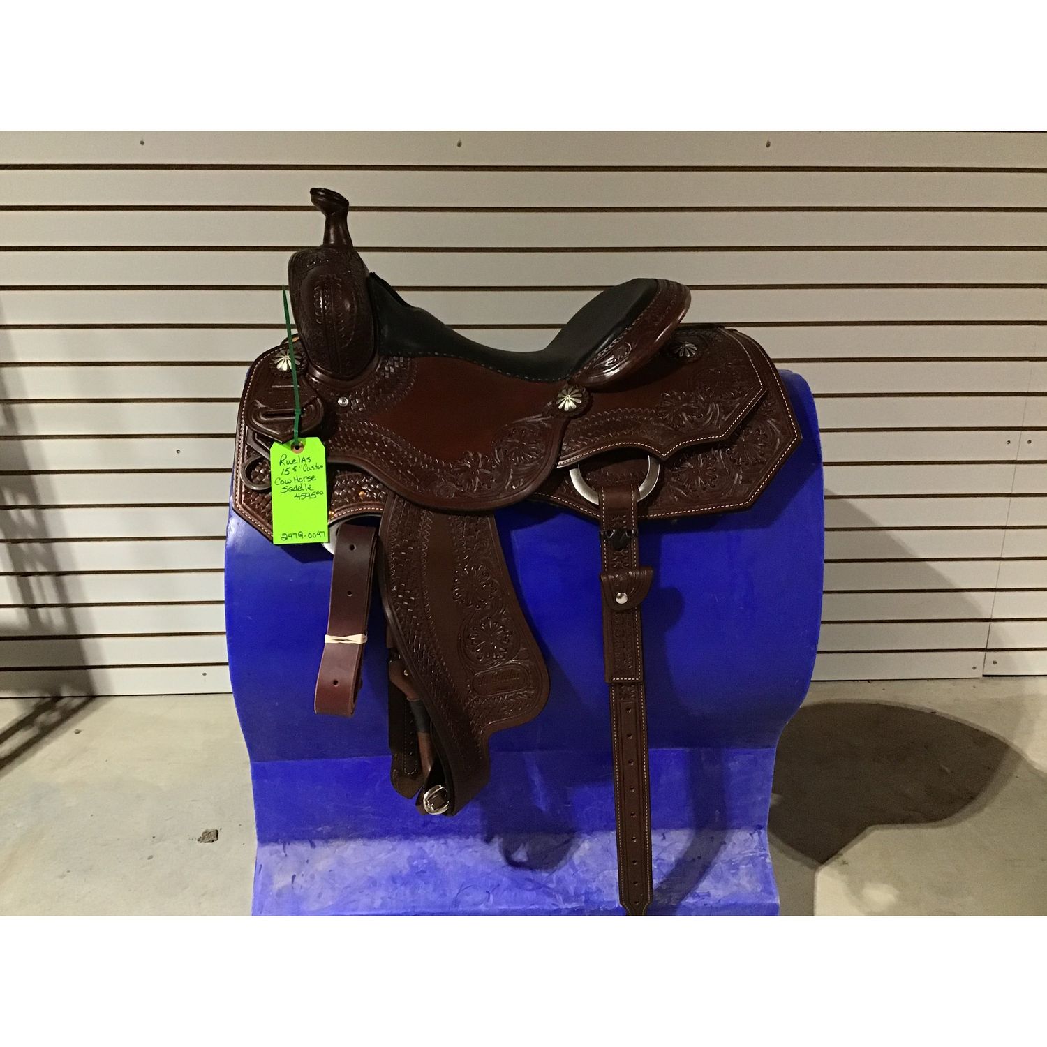 R. Ruelas 15.5" Custom Cowhorse Saddle - 2479-0047
