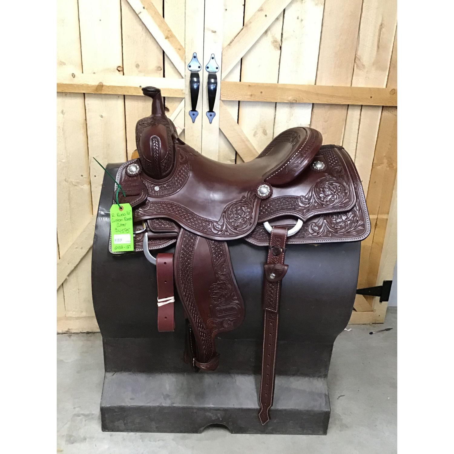 R. Ruelas 16" Custom Ranch Cutting Saddle - 2432-127