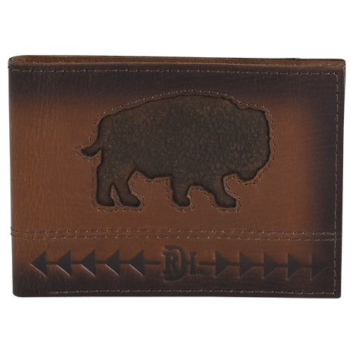 Red Dirt Hat Co Bifold Wallet Raised Bison
