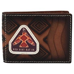 Red Dirt Men's Thunderbird Bifold Card Case w/Magnet Clip - Brown