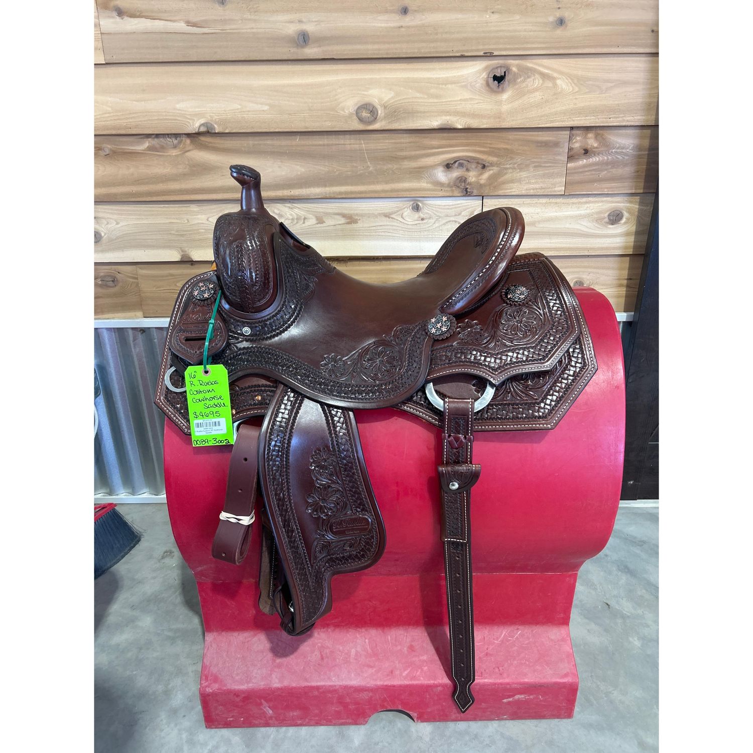R. Ruelas Custom 16" Cowhorse Saddle-2