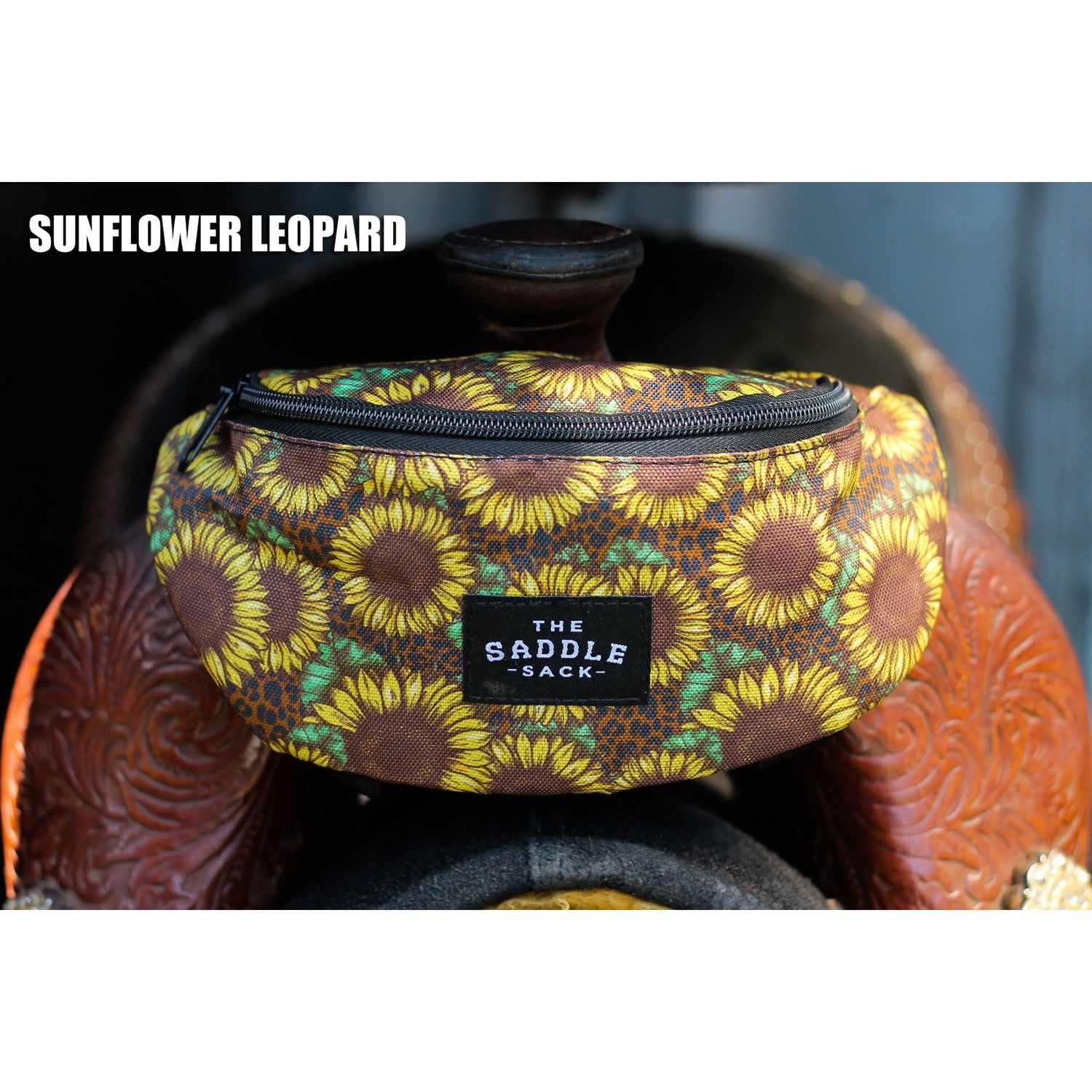 Ranch Dressn Saddle Sack Sunflower Leopard