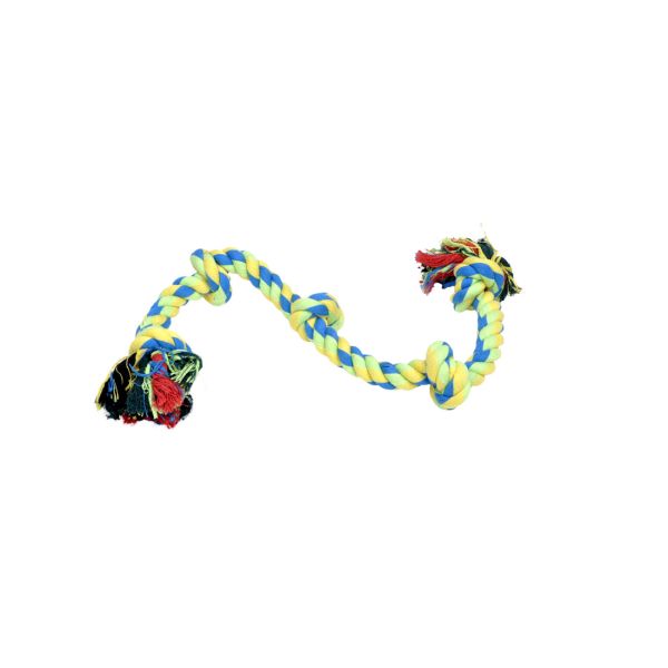 Rascals 26" Med 5 Knot Rope Tug-Yellow