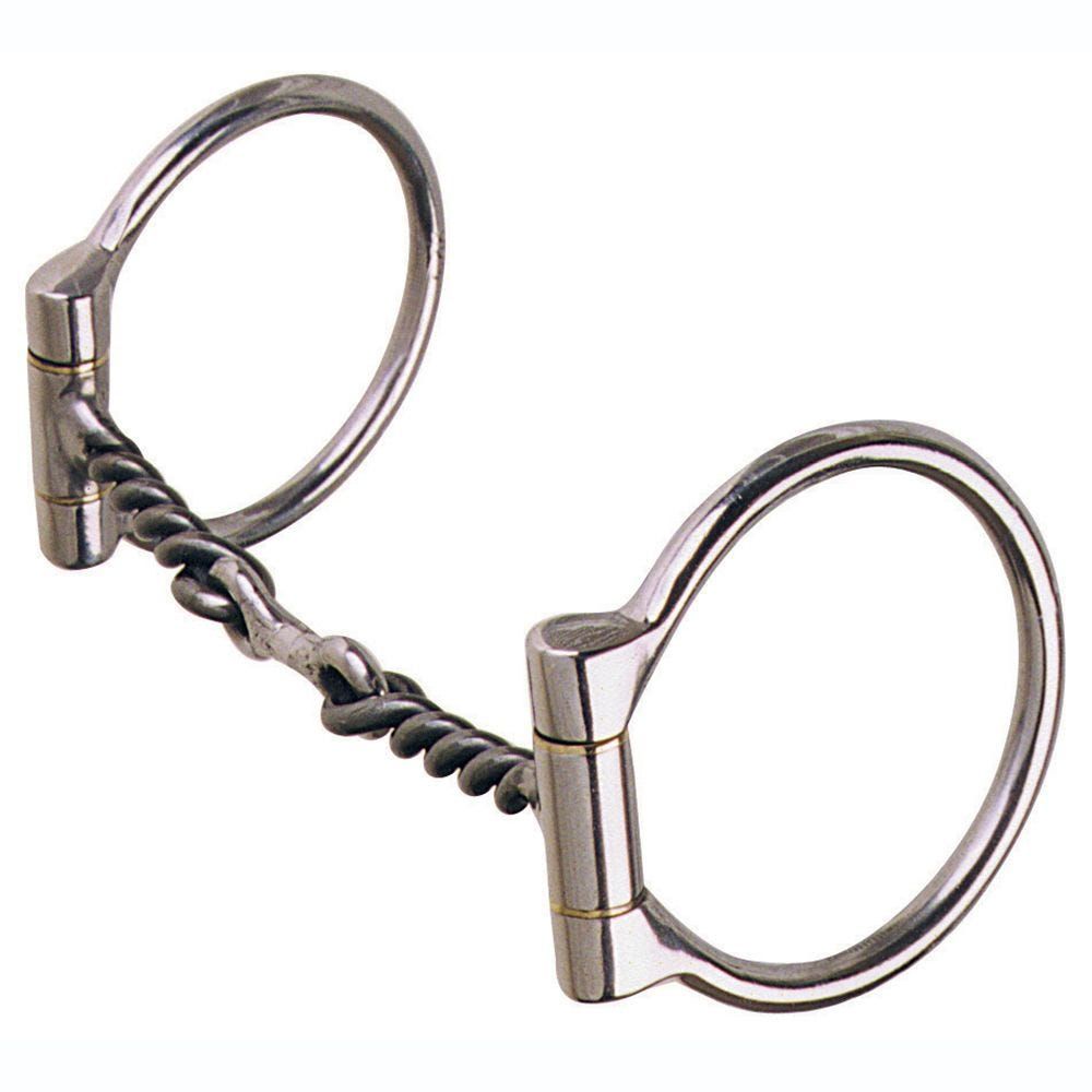 Reinsman Offset D 3-Piece Twisted Dogbone Snaffle Bit