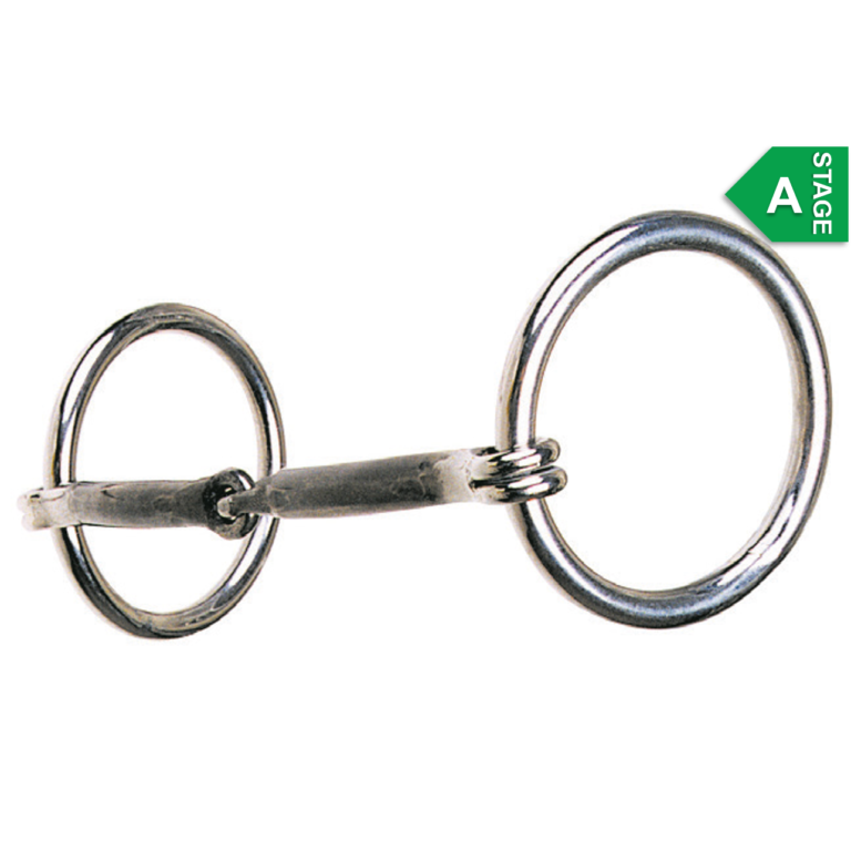 Reinsman Stage A Heavy Rings Smooth Sweet Iron Snaffle 5"