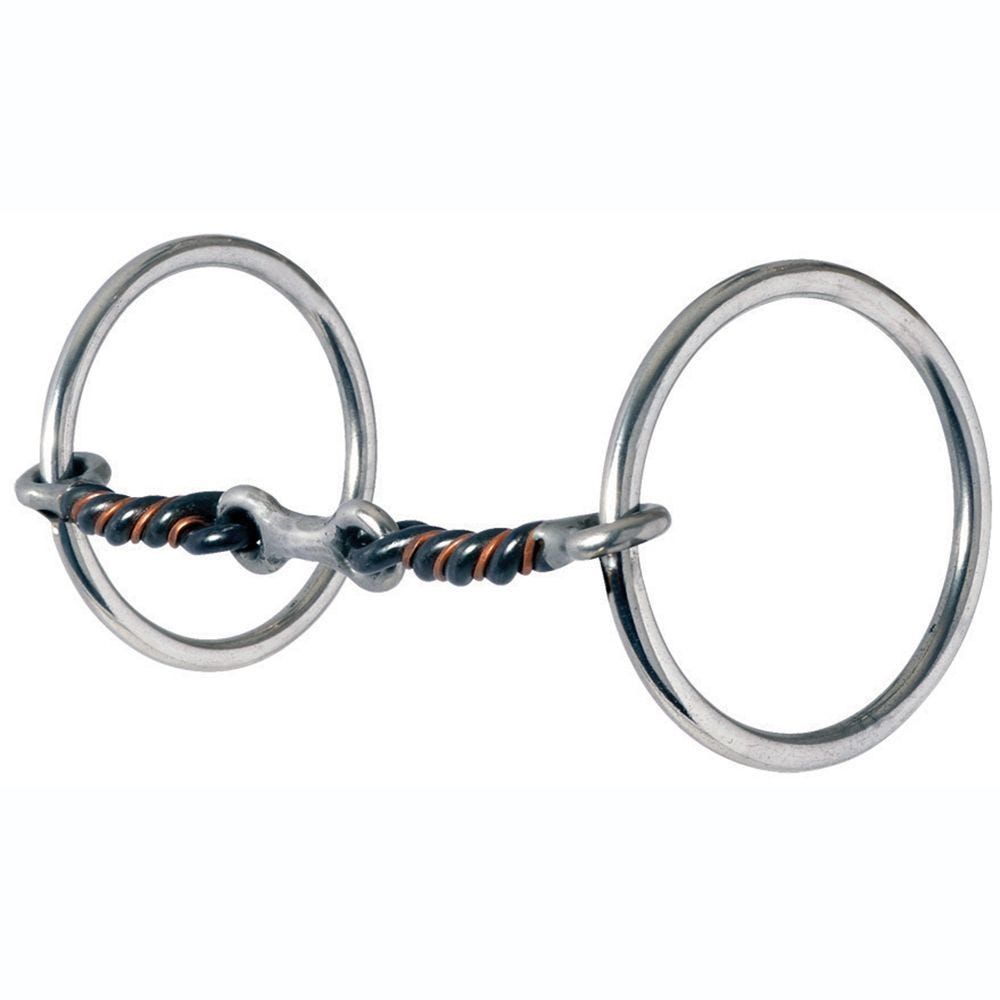 Reinsman Medium Loose Ring 3 Piece Twisted Dogbone Snaffle Bit - 171